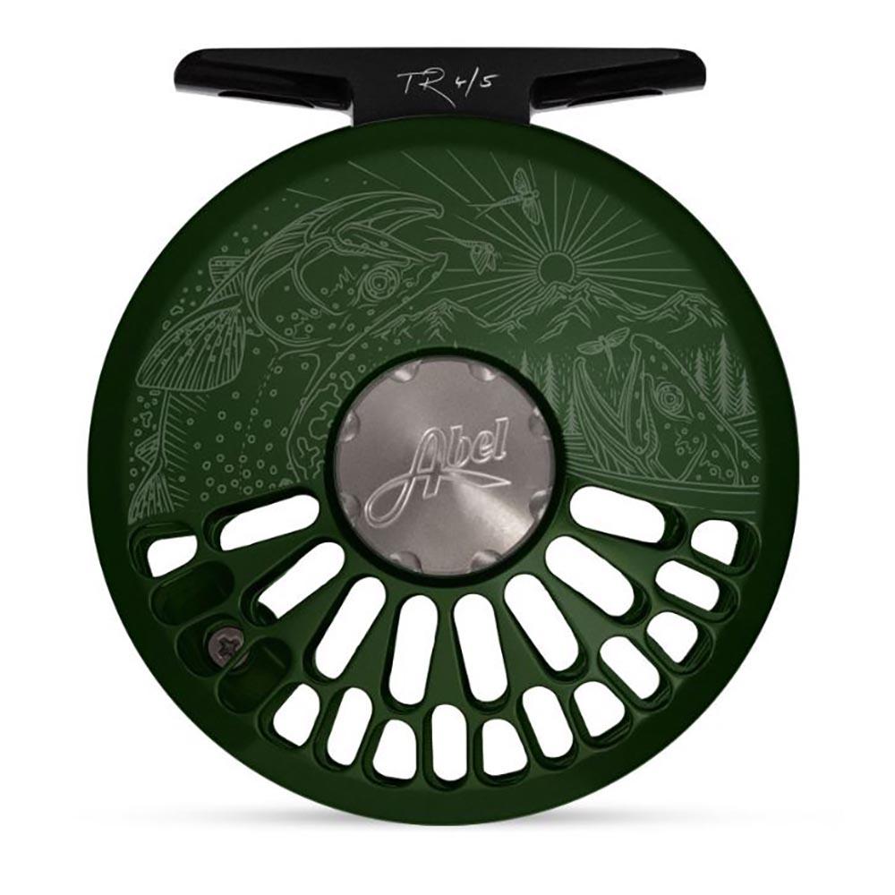 Abel TR Reel in Underwood Cutthroat Satin Deep Green
