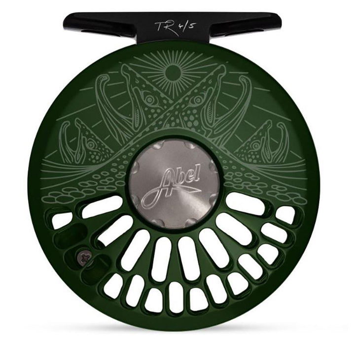 Abel TR Reel in Underwood Last Light Satin Deep Green