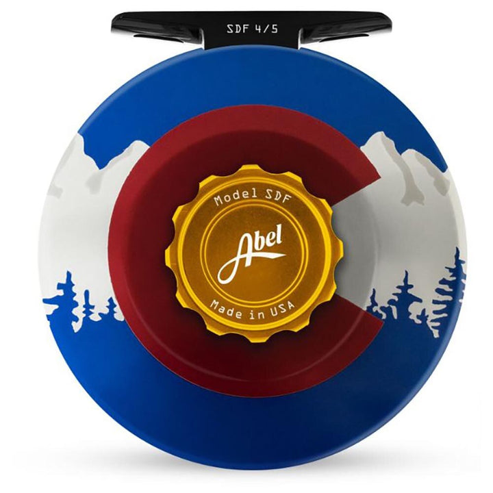 Abel SDF 4/5 Reel Ported in Solid Colorado Flag