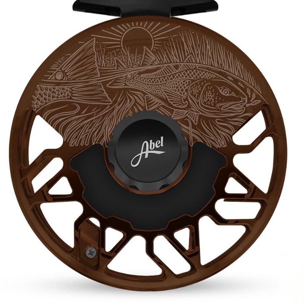 Abel Rove Reel in Satin Dark Brown and Underwood Redfish
