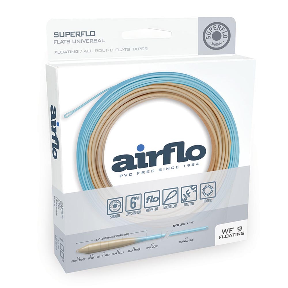 Airflo Superflo Ridge 2.0 Flats Universal Fly Line in Sand and Blue Sky