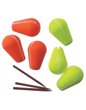 Angler's Accessories Rubber Tubing/Tear Drop Split Indicator 3pk in Yellow