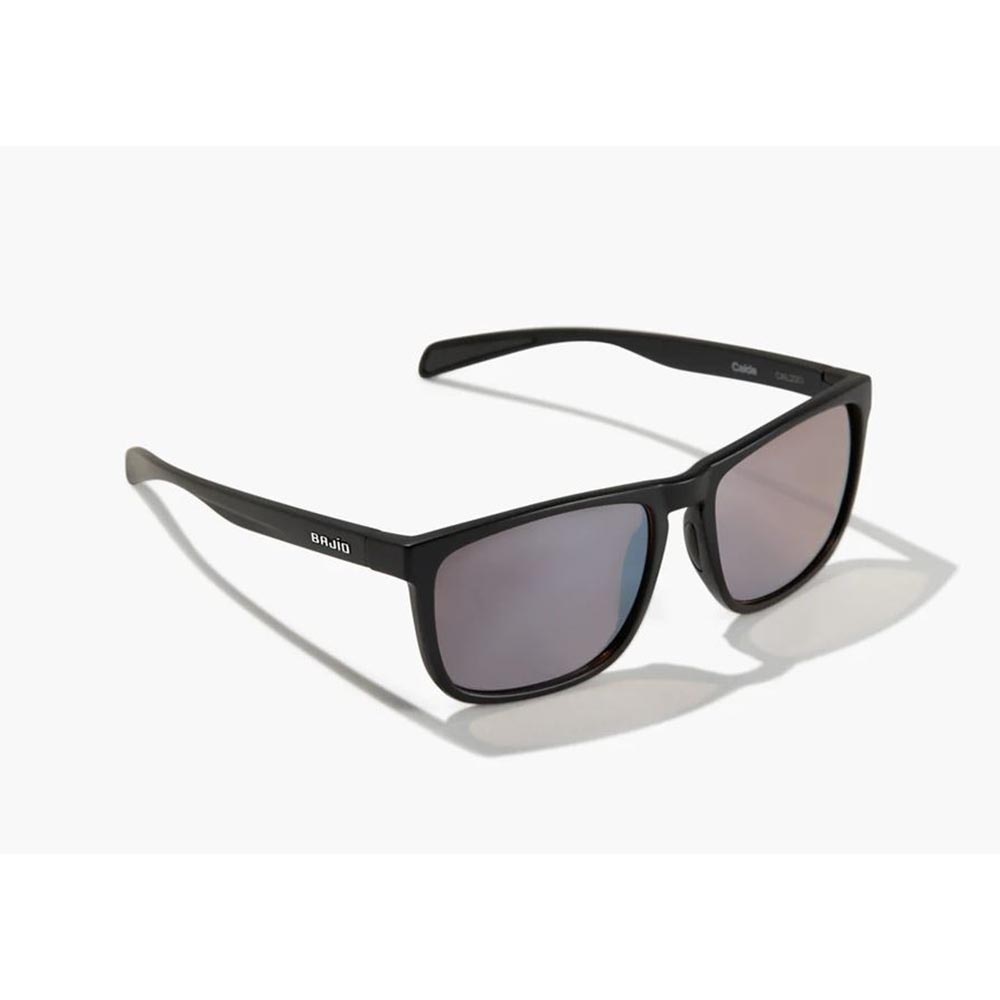 Bajio Calda Sunglasses Polarized in Black Matte with Silver Glass