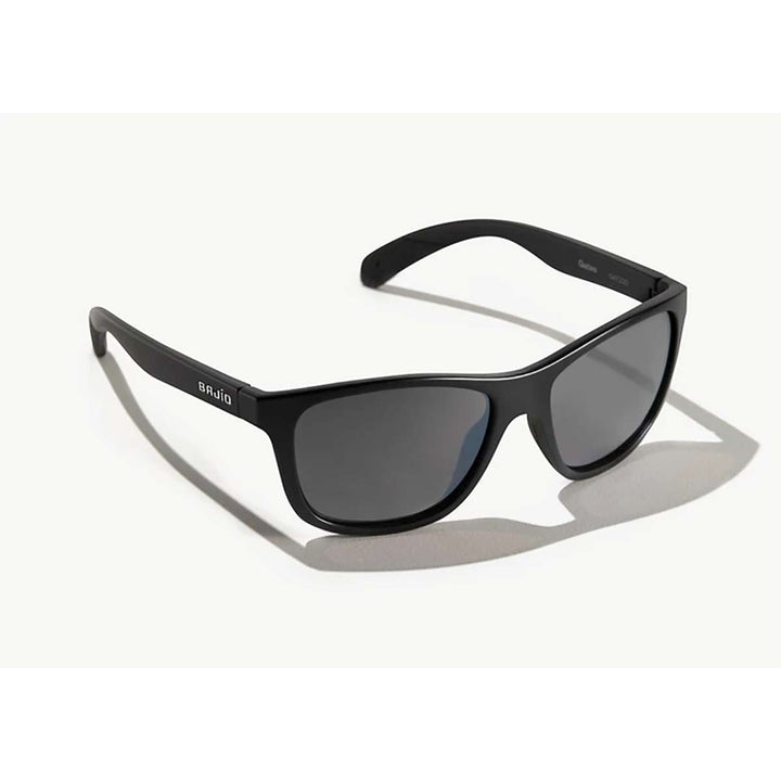 Bajio Gates Sunglasses Polarized in Black Matte with Silver Glass
