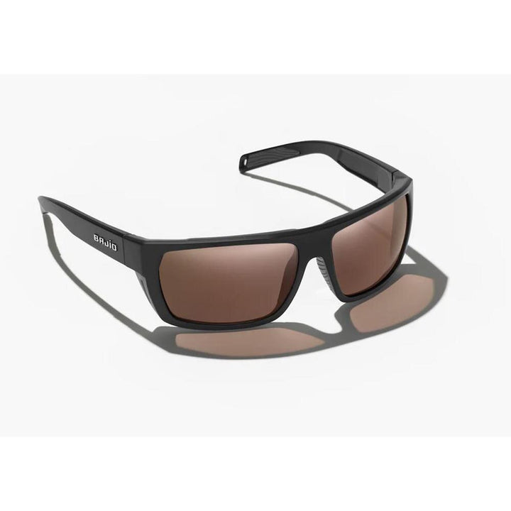 Bajio Palometa Sunglasses Polarized in Black Matte with Copper Glass