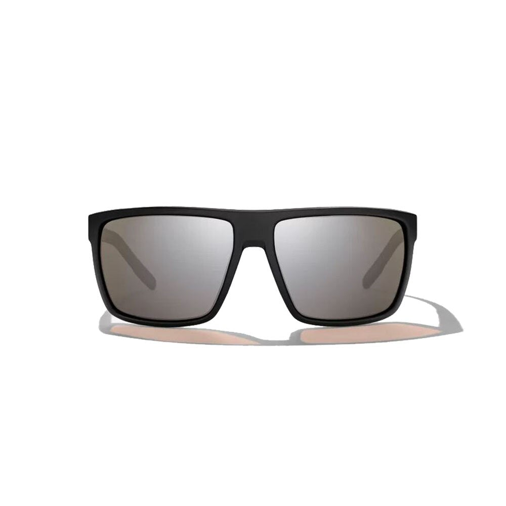 Bajio Toads Sunglasses Polarized in Black Matte with Silver Glass