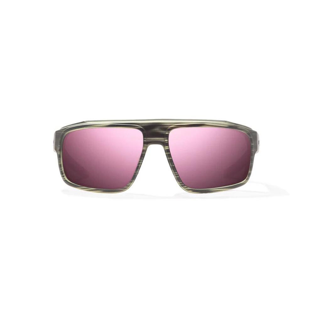 Bajio Greenland Sunglasses Polarized in Grey Grass Matte with Rose Mirror Glass
