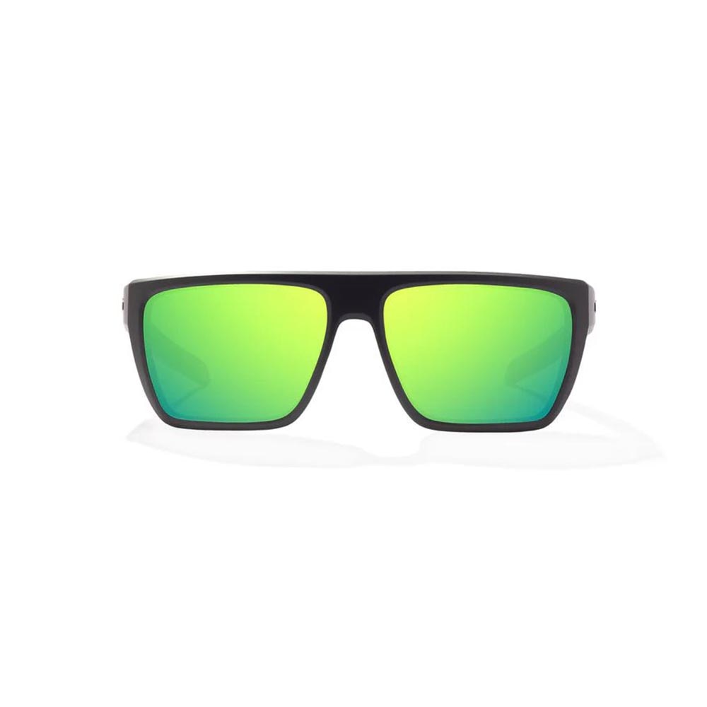 Bajio Zapata Sunglasses Polarized in Black Matte with Green Glass
