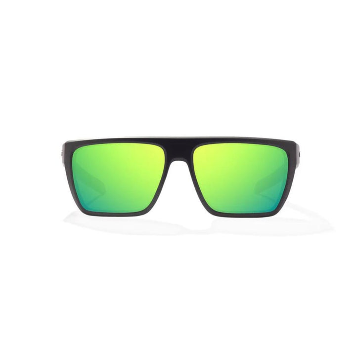 Bajio Zapata Sunglasses Polarized in Black Matte with Green Glass