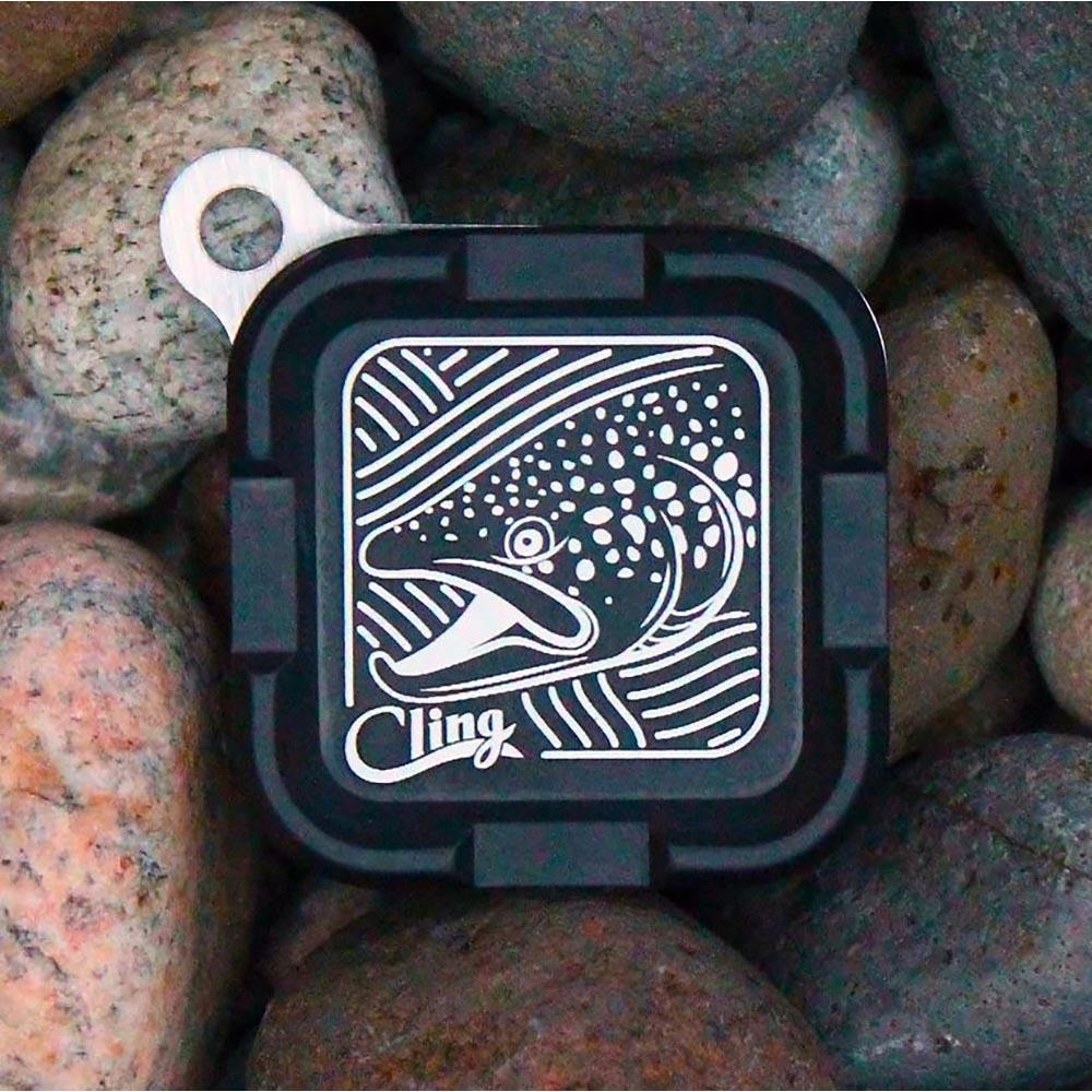 Cling Mag Grab Mini Brown Town in Black