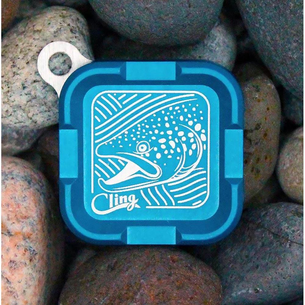 Cling Mag Grab Mini Brown Town in Blue