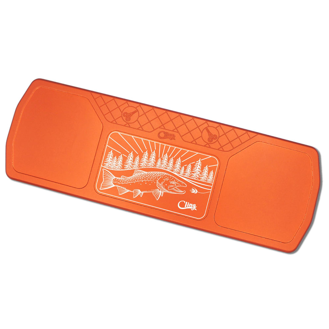 Cling Mag Grab Boat Bar Swingin Steelhead in Orange