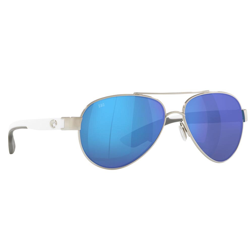 Costa Loreto Sunglasses Polarized in Palladium with Blue Mirror 580G