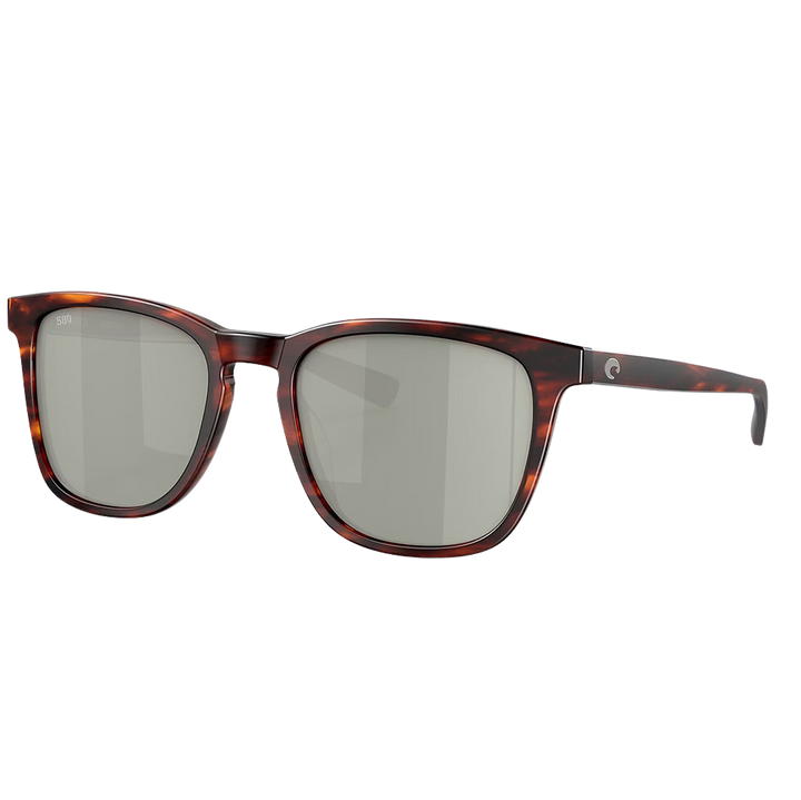 Costa Sullivan Polarized Sunglasses in Matte Tortoise with Grey Silver Mirror 580G