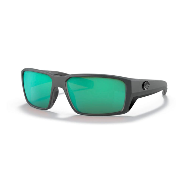 Costa Fantail Pro Sunglasses Polarized in Matte Grey with Green Mirror 580G