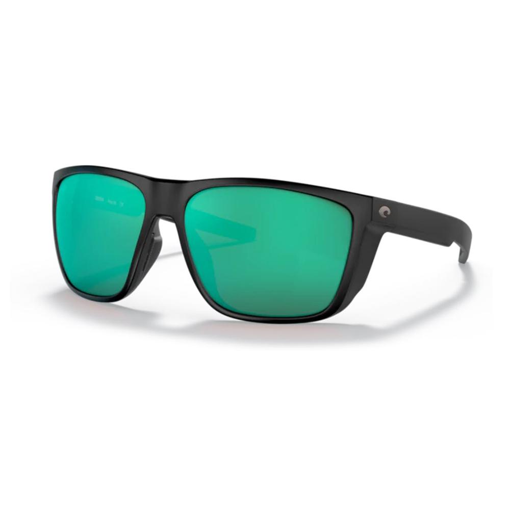 Costa Ferg XL Sunglasses Polarized in Matte Black with Green Mirror 580G