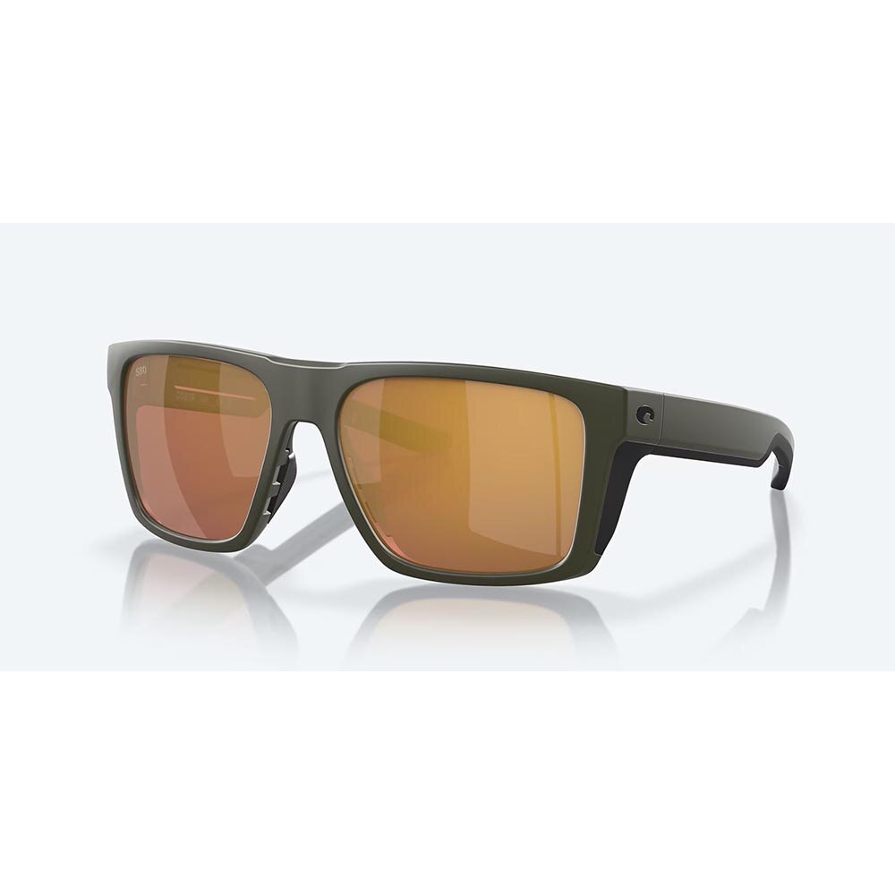 Costa Lido Sunglasses Polarized in Matte Olive with Gold Mirror 580G