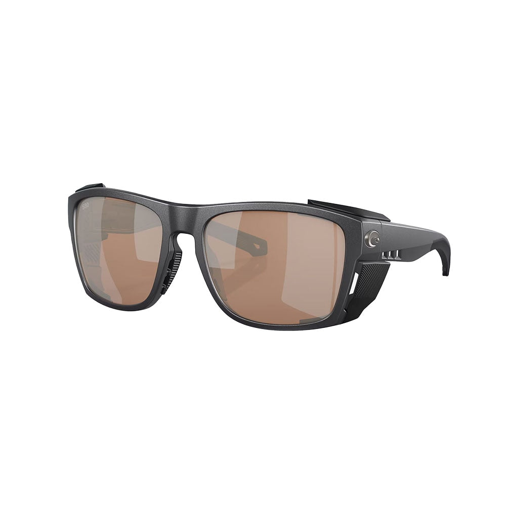 Costa King Tide 6 Sunglasses Polarized in Black Pearl with Copper Silver Mirror 580G
