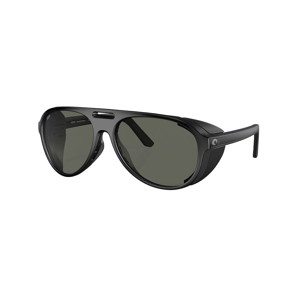 Costa Grand Catalina Sunglasses Polarized in Matte Black with Grey 580G