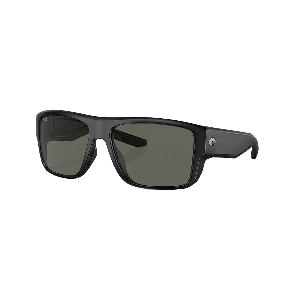 Costa Taxman Sunglasses Polarized in Matte Black with Grey 580G