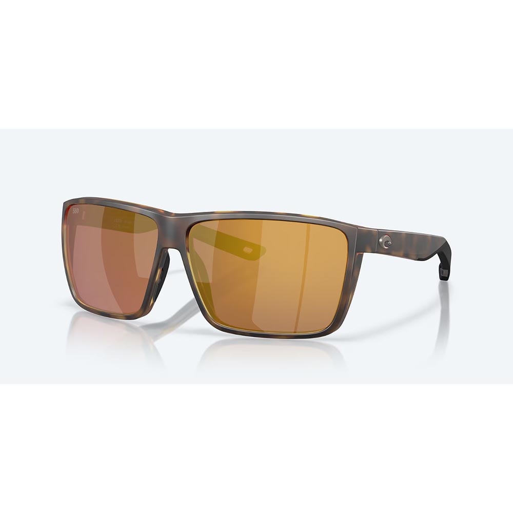 Costa Rincon II Sunglasses Polarized in Matte Tortoise with Gold Mirror 580G