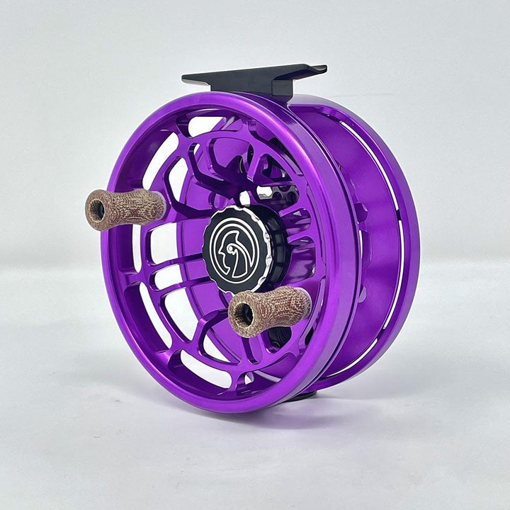 Cubalaya Outfitters Fair Chase G2 Click Pawl Fly Reel in Purple On Purple