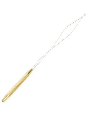 Dr. Slick Bobbin Threader with Half Hitch Tool in Brass