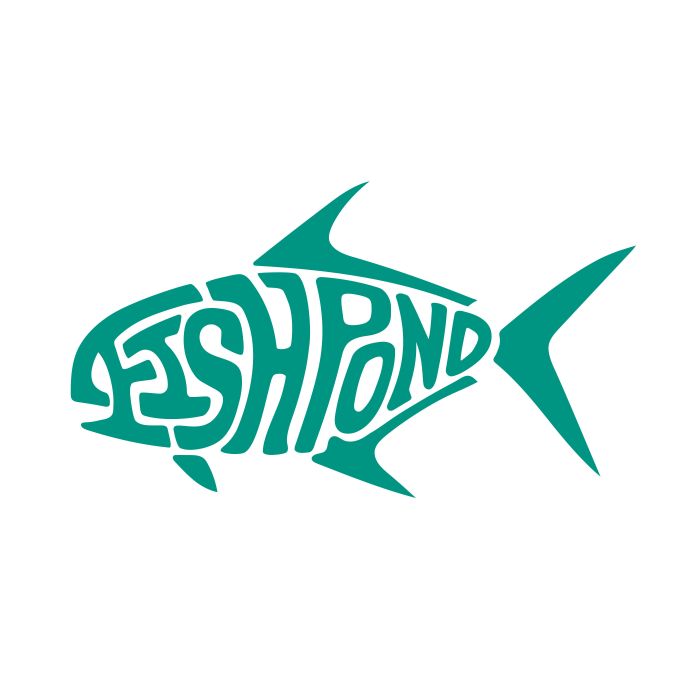 Fishpond Thermal Die Cut Sticker in Permit Aqua