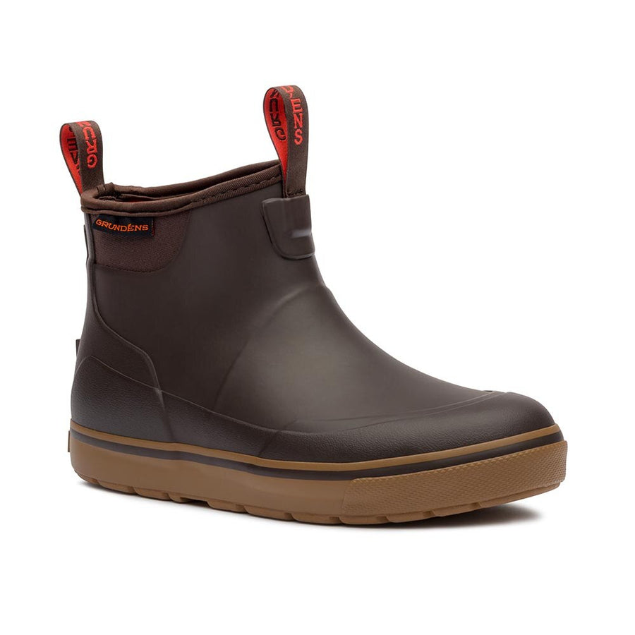 Grundens DeckBoss Ankle Boot Women's in Dark Brown