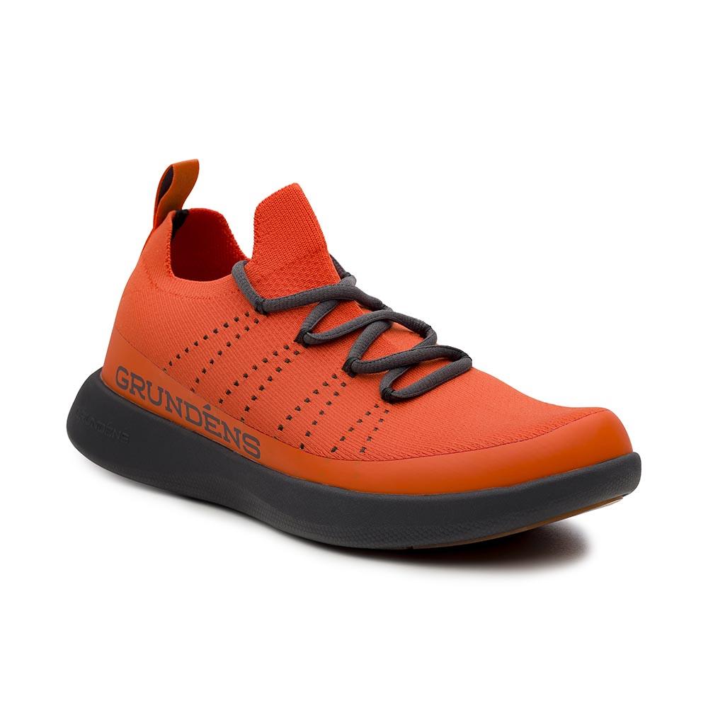 Grundéns Sea Knit Boat Shoe Men's in Red Orange