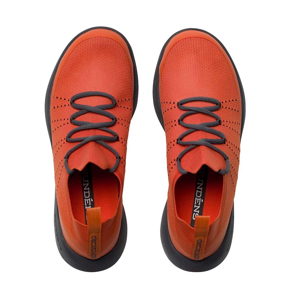 Grundéns Sea Knit Boat Shoe Men's in Red Orange