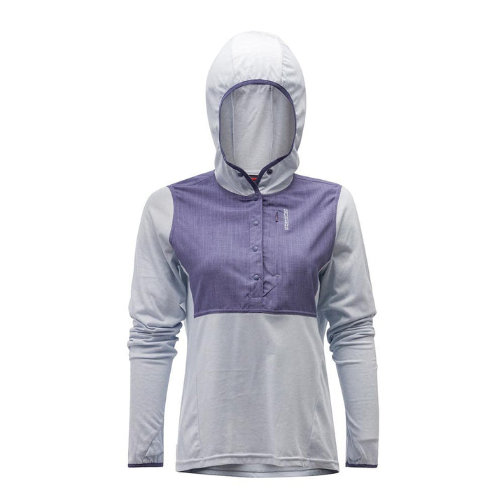 Grundens Shorebreak Hoodie Women's in Arctic Ice Heron