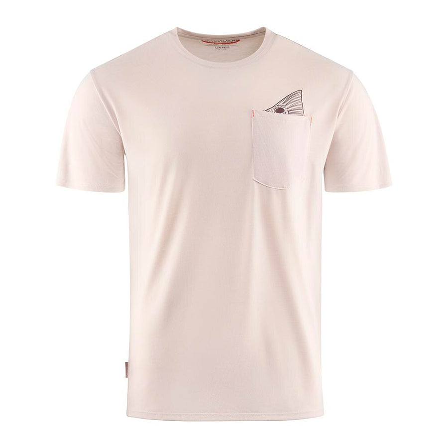 Grundens Species Pocket Tee Men's in Bone Heather