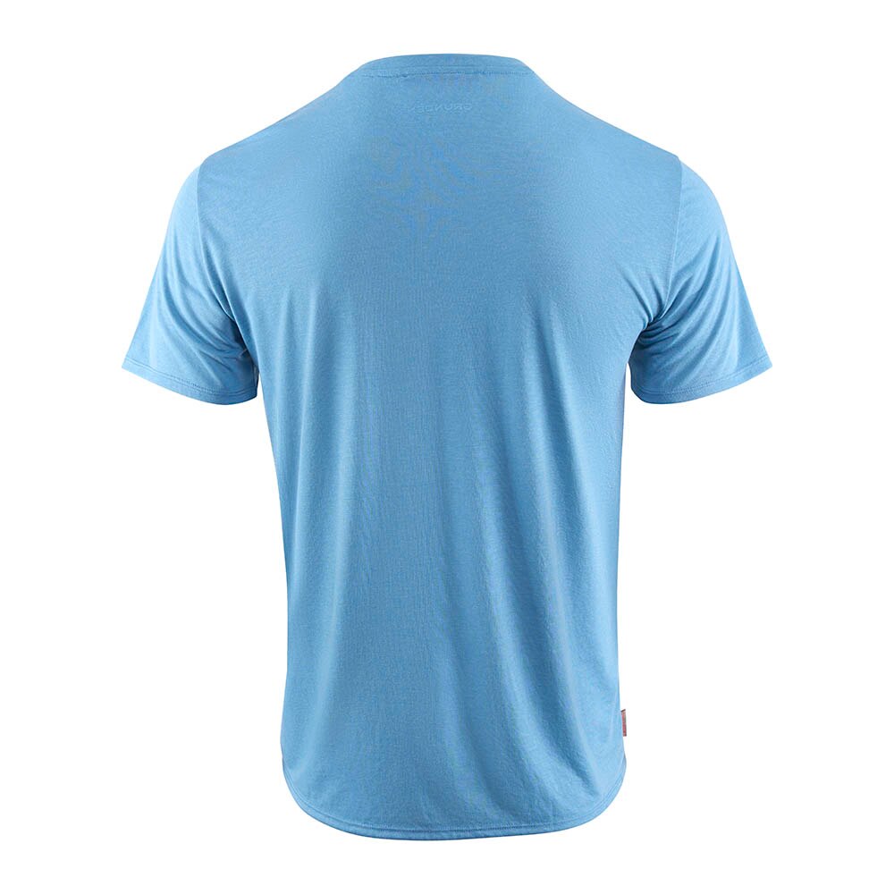 Grundens Species Pocket Tee Men's in Captain's Blue Heather