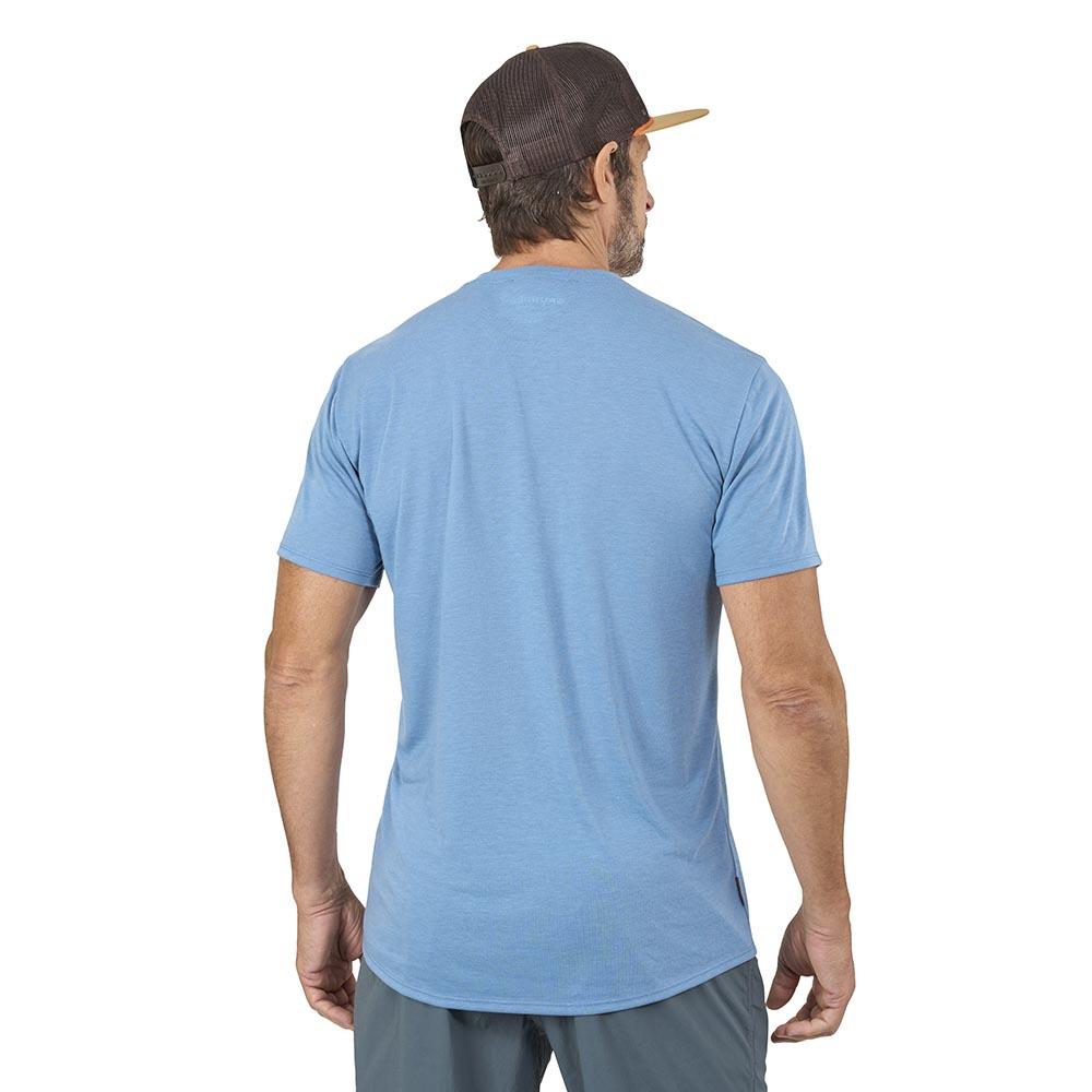 Grundens Species Pocket Tee Men's in Captain's Blue Heather