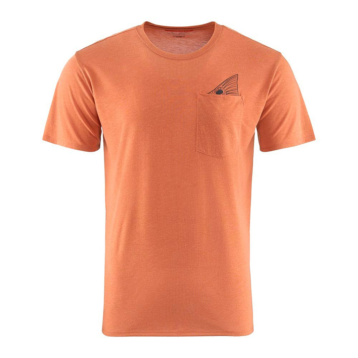 Grundens Species Pocket Tee Men's in Rust Heather