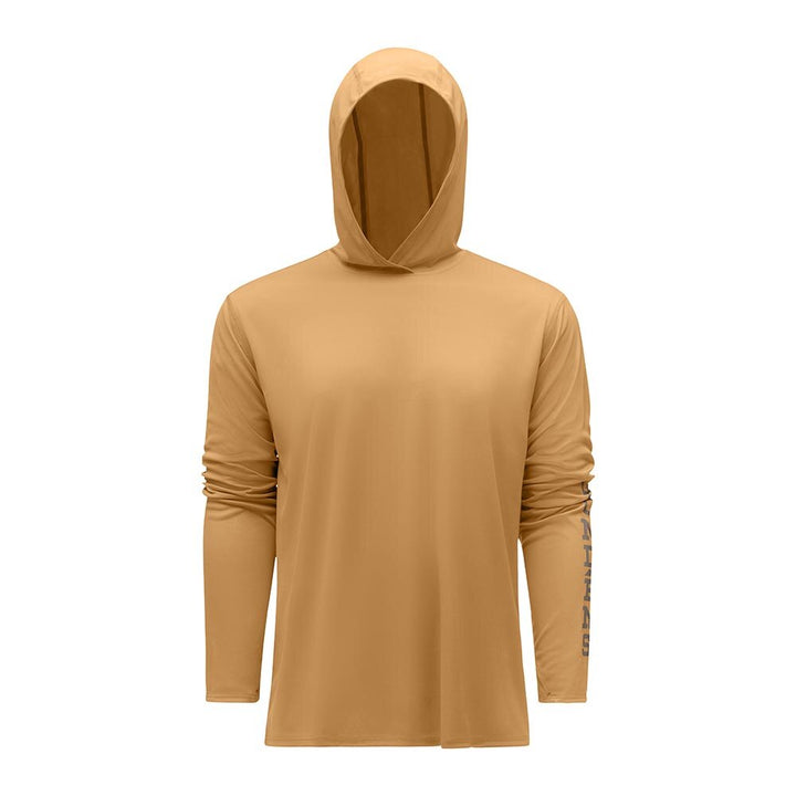 Grundens Tough Sun Hoodie Men's in Whiskey