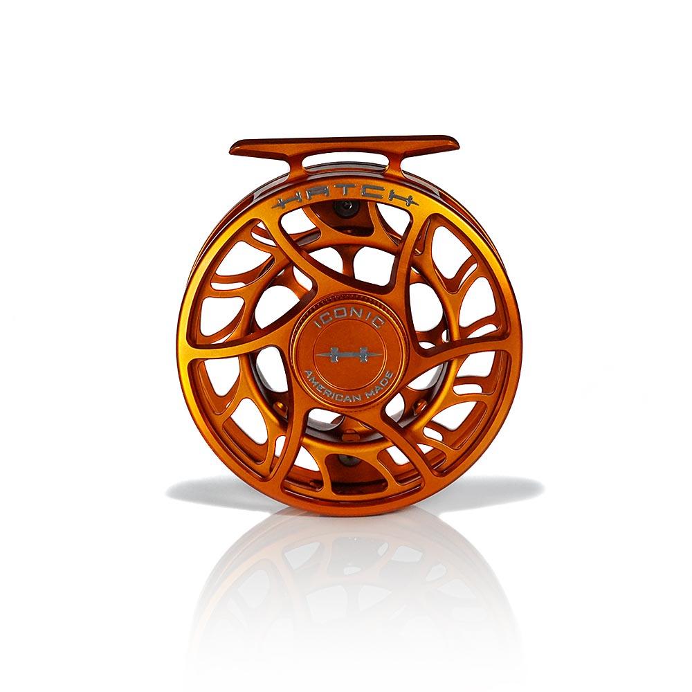 Hatch Outdoors Limited Edition Iconic Fly Reel Campfire Orange 7 Plus in Campfire Orange