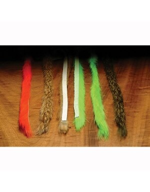 Hareline Dubbin Magnum Rabbit Strips in Black