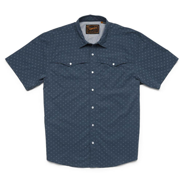 Howler Brothers Open Country Tech Shirt Mens in Little Puddles Nightfall
