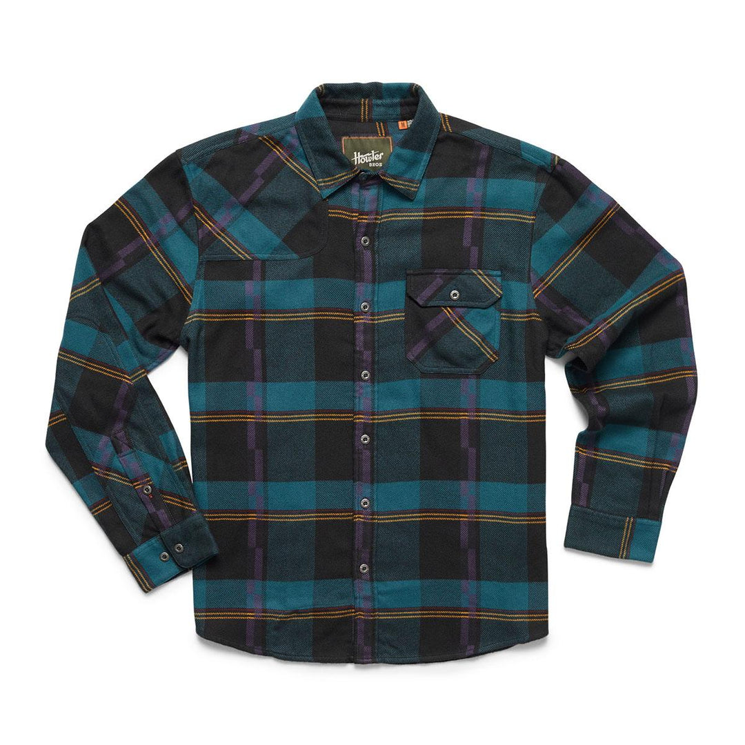 Howler Bros Harker's Flannel Shirt Men's in Backdrop Plaid Phantom Blue