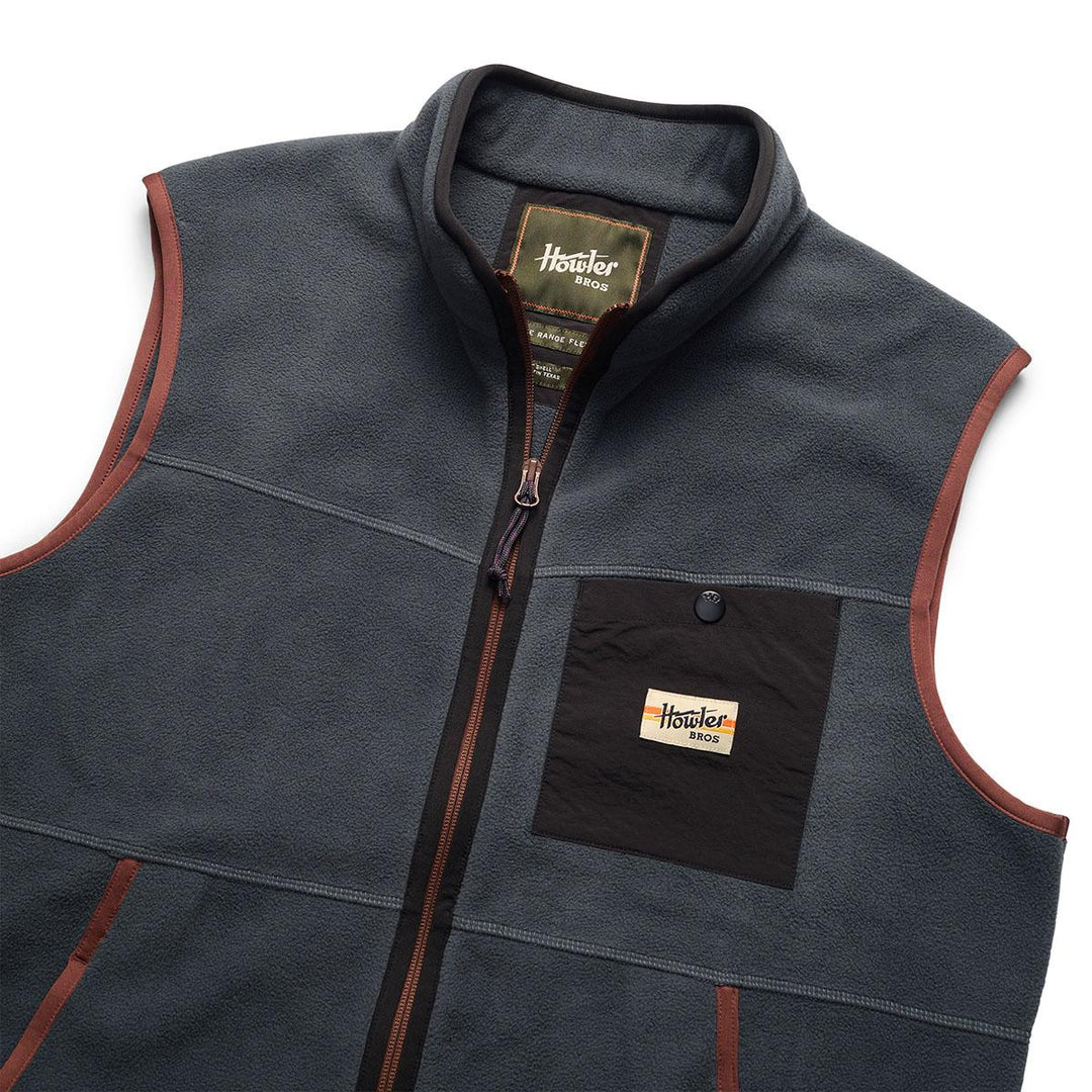 Howler Bros Free Range Fleece Vest Mens in Fog