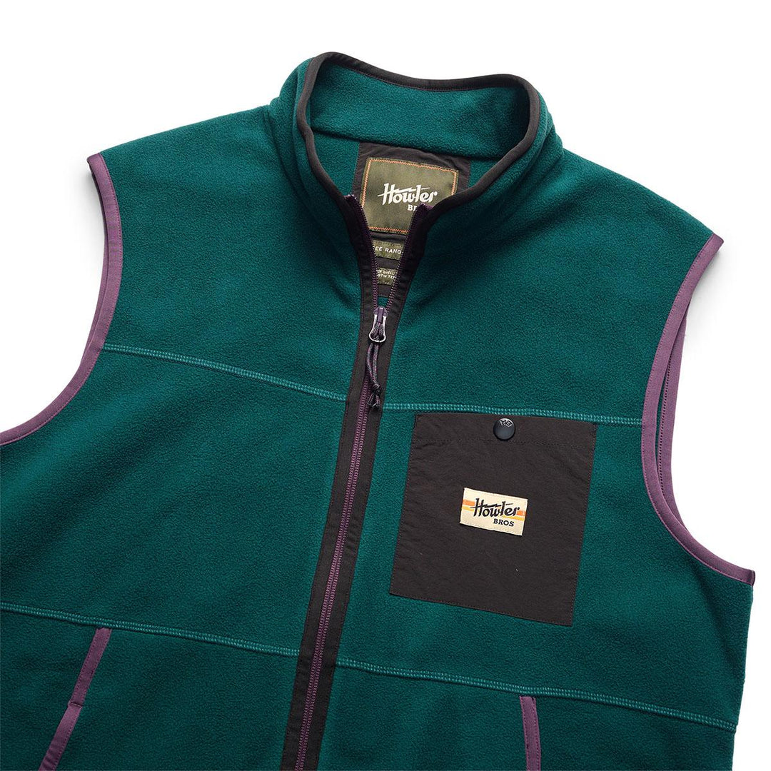 Howler Bros Free Range Fleece Vest Mens in Ultramarine