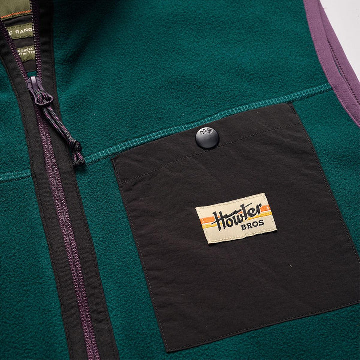 Howler Bros Free Range Fleece Vest Mens in Ultramarine