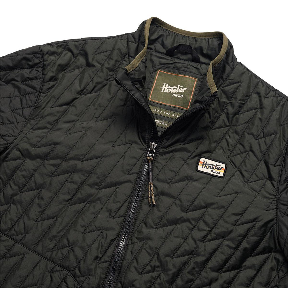 Howler Bros Voltage Quilted Jacket Mens in Black