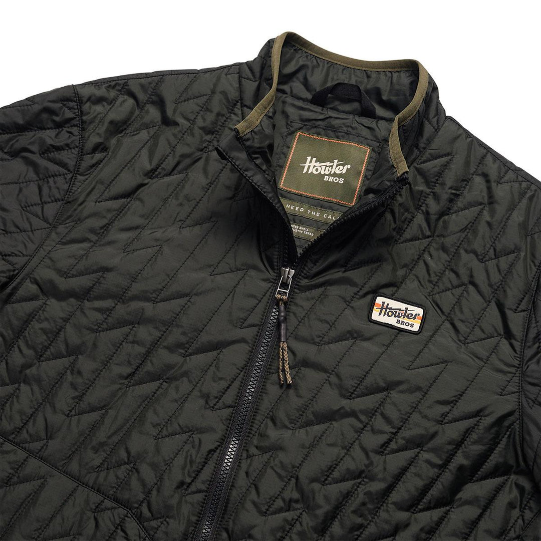 Howler Bros Voltage Quilted Jacket Mens in Black
