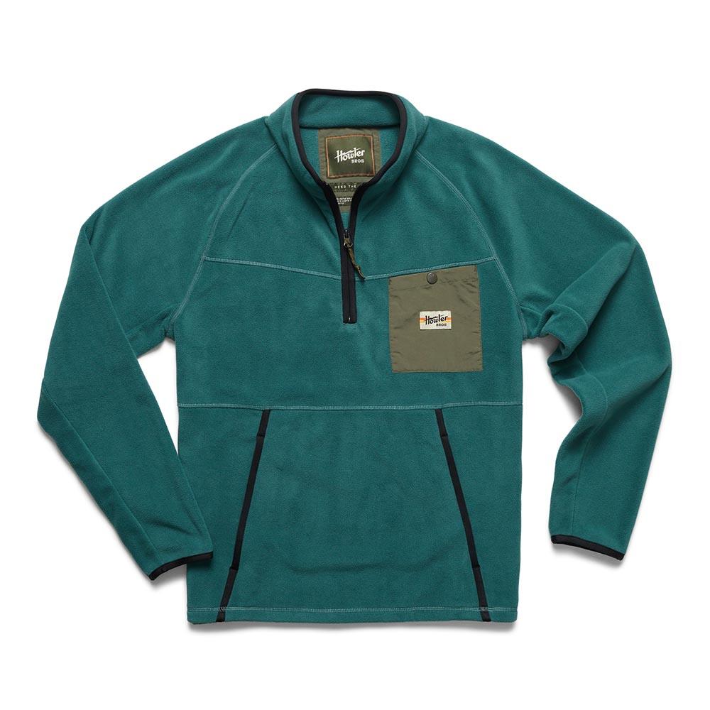 Howler Brothers Free Range Fleece Pullover Mens in Sea Blue