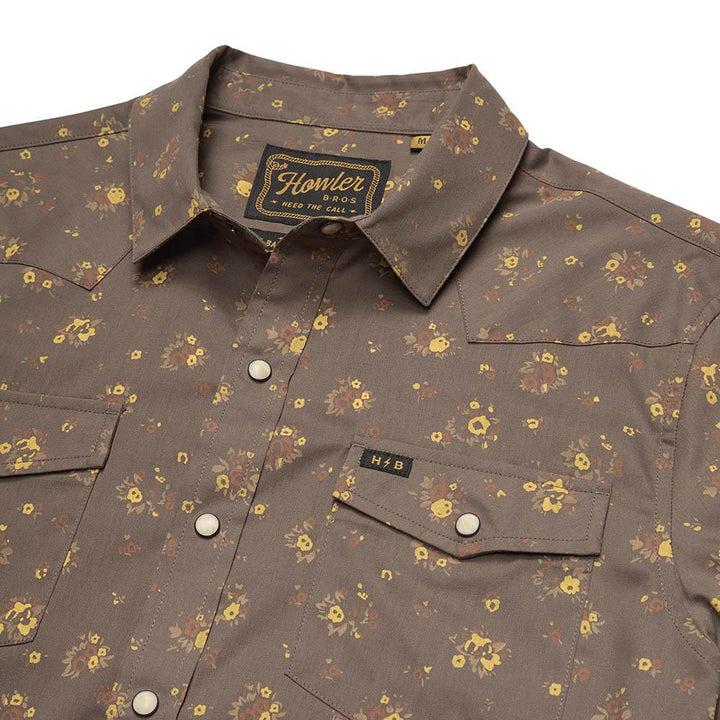 Howler Brothers H Bar B Snapshirt Men's in Bouquets Morel