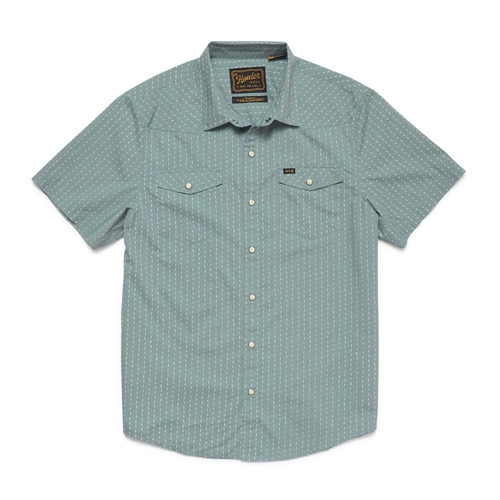Howler Brothers H Bar B Snapshirt Men's in Power Lines Smoke Blue