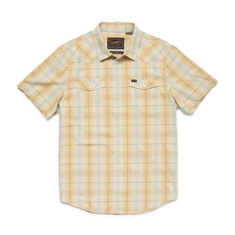 Howler Brothers H Bar B Snapshirt Men's in Prairie Plaid Gold